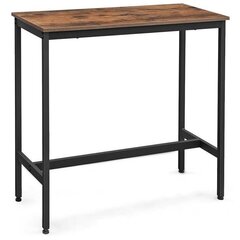 Барный стол Songmics Rustic, коричневый/черный цена и информация | Кухонные и обеденные столы | hansapost.ee