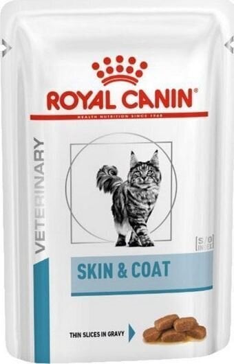 Konservid kassidele Royal Canin Skin & Coat, 12x85 g цена и информация | Kassi kuivtoit ja kassikrõbinad | hansapost.ee