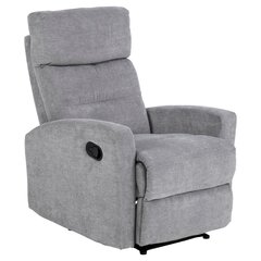 Кресло реклайнер Actona Diaz, светло-серое цена и информация | Кресла для отдыха | hansapost.ee