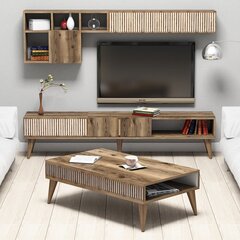 Комплект мебели для гостиной Kalune Design 845(VIII), темно-коричневый цена и информация | Секции | hansapost.ee