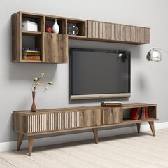 Комплект мебели для гостиной Kalune Design 845(VIII), темно-коричневый цена и информация | Секции | hansapost.ee
