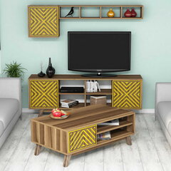Комплект мебели для гостиной Kalune Design 845(XXIII), коричневый цена и информация | Секции | hansapost.ee