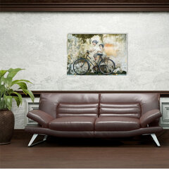Картина из закаленного стекла Велосипед цена и информация | Настенные деревянные декорации | hansapost.ee
