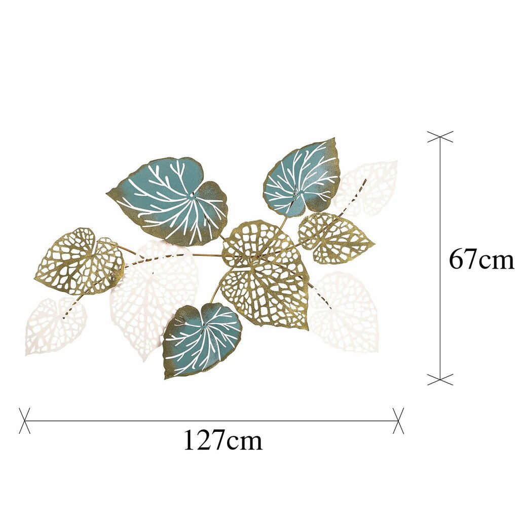 Metallist seinadekoratsioon, 127 x 67 x 7 cm цена и информация | Sisustuselemendid | hansapost.ee