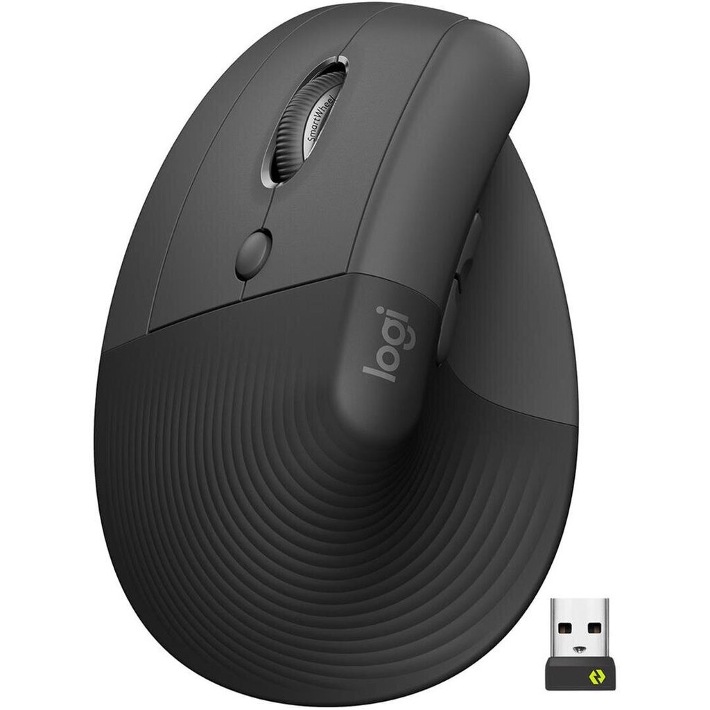 Juhtmevaba hiir Logitech Lift Vertical Ergonomic Mouse, vasakukäeline, must - 910-006474 цена и информация | Arvutihiired | hansapost.ee