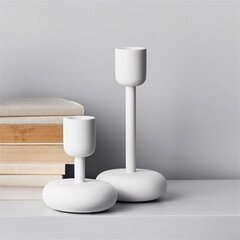 Подсвечник Iittala Nappula white, 107+183 мм цена и информация | Свечи, подсвечники | hansapost.ee