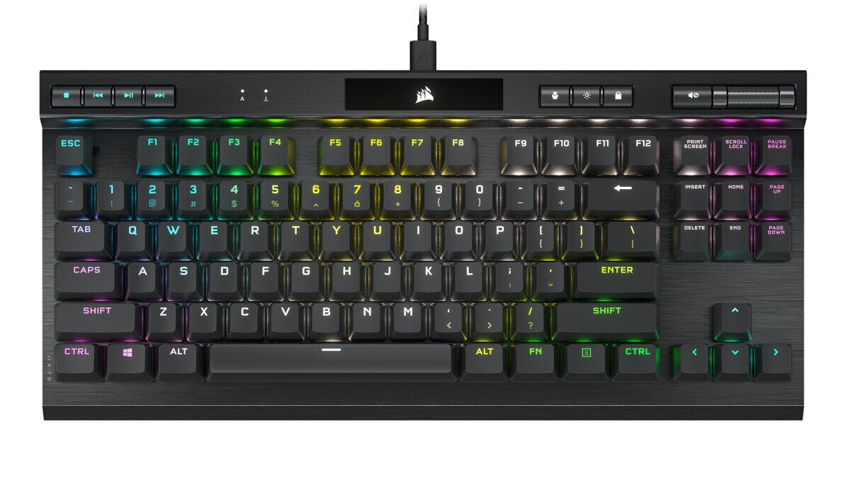 Juhtmega mänguriklaviatuur Corsair K70 RGB TKL Champion Series цена и информация | Klaviatuurid | hansapost.ee