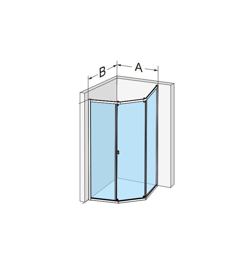 Dušikabiin IDO Showerama 8-3 70x90, läbipaistev klaas hind ja info | Dušikabiinid | hansapost.ee