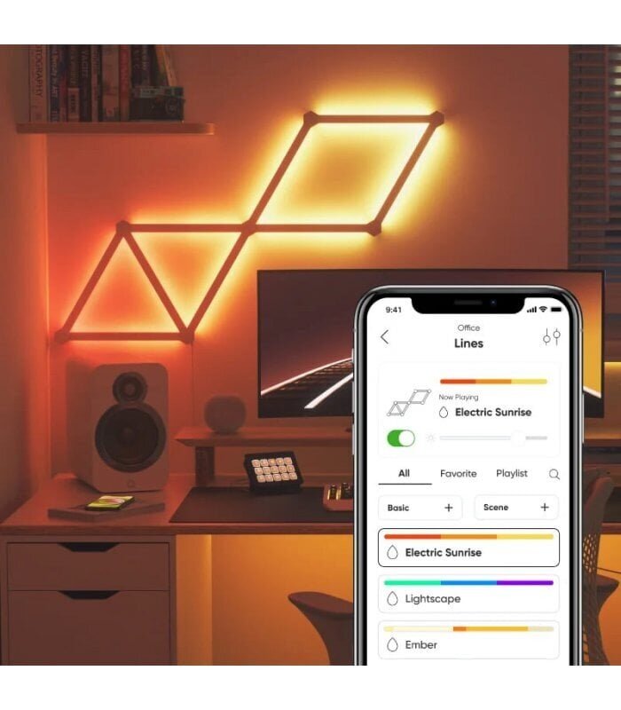 Nanoleaf Lines Starter Kit (9 paneeli) price and information | Valgusribad ja LED ribad | hansapost.ee