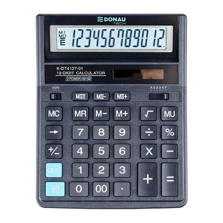 Kalkulaator K-DT4127-01 Donau цена и информация | Kirjatarvikud | hansapost.ee