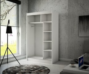 Riidekapp Adrk Furniture Karen 120 cm, tamm/must цена и информация | Шкафы | hansapost.ee