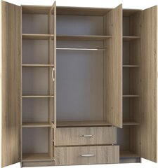 Шкаф Romana 160, цвета дуба цена и информация | Шкафы | hansapost.ee