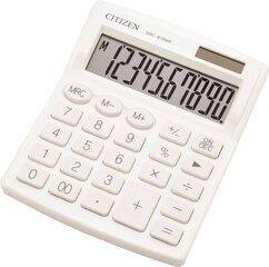 Kalkulaator väike lauaarvuti Citizen SDC 810NRWH Valge hind ja info | Kirjatarvikud | hansapost.ee
