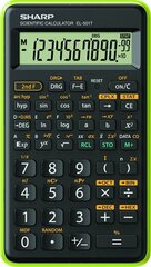 Калькулятор Sharp Scientific EL-501T, зеленый цена и информация | Канцелярские товары | hansapost.ee