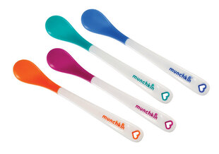 Temperatuurile reageerivad lusikad Hot Safety Spoons Munchkin, 4 tk цена и информация | Детская посуда, контейнеры для молока и еды | hansapost.ee