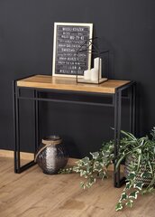 Письменный стол Halmar Bolivar KN1, дубовый/черный цвет цена и информация | Компьютерные, письменные столы | hansapost.ee
