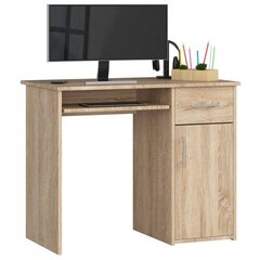 Письменный стол NORE Pin, дубового цвета цена и информация | Компьютерные, письменные столы | hansapost.ee
