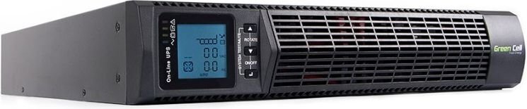 Green CellUPS RTII 2000VA 1800W koos LCD -ekraaniga цена и информация | Puhvertoiteallikad | hansapost.ee