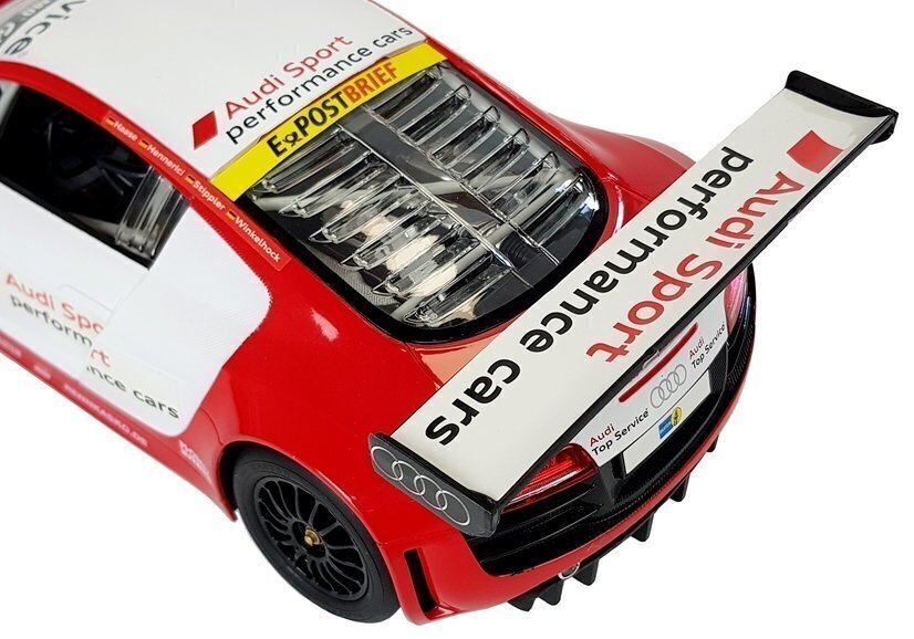 Kaugjuhitav auto Audi R8 LMS White Red цена и информация | Mänguasjad poistele | hansapost.ee