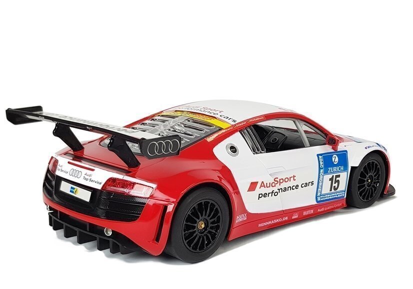 Kaugjuhitav auto Audi R8 LMS White Red hind ja info | Mänguasjad poistele | hansapost.ee