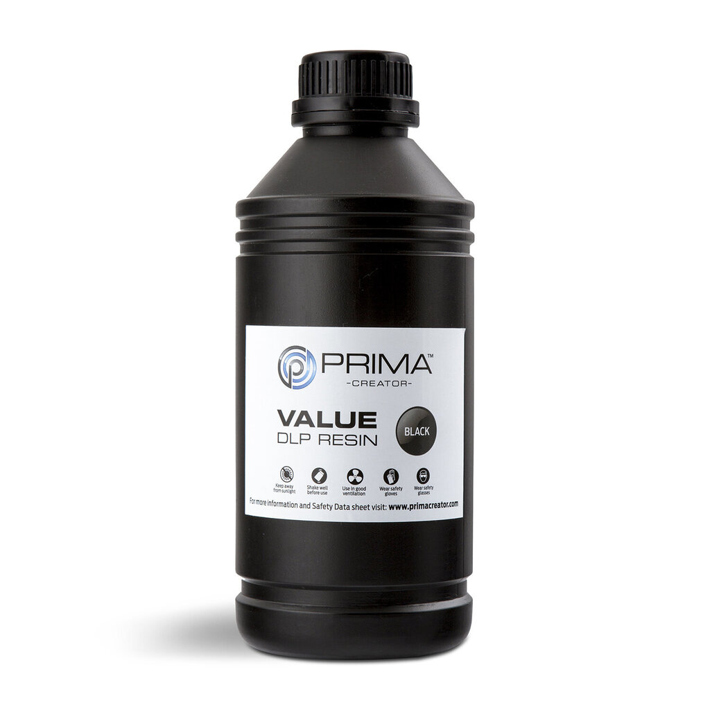 PrimaCreator Value UV / DLP resiin, 1000ml, must hind ja info | Printeritarvikud | hansapost.ee