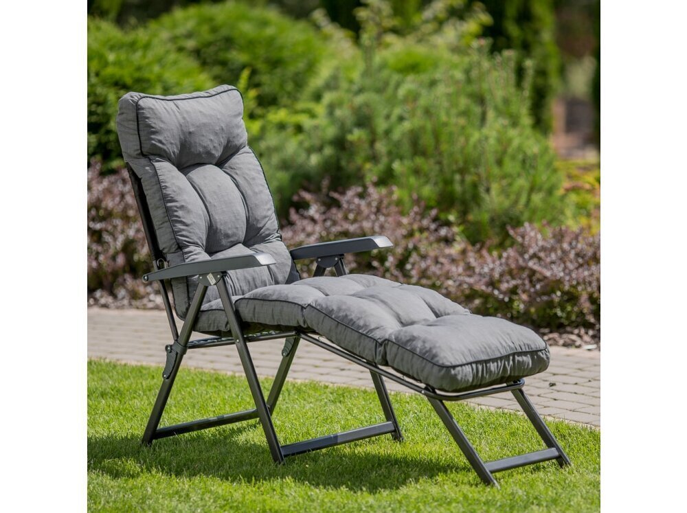 Lamamistool Patio Lena Lounger, hall hind ja info | Päevitustoolid | hansapost.ee