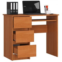 Письменный стол NORE A6, левый, светло-коричневый цена и информация | Компьютерные, письменные столы | hansapost.ee