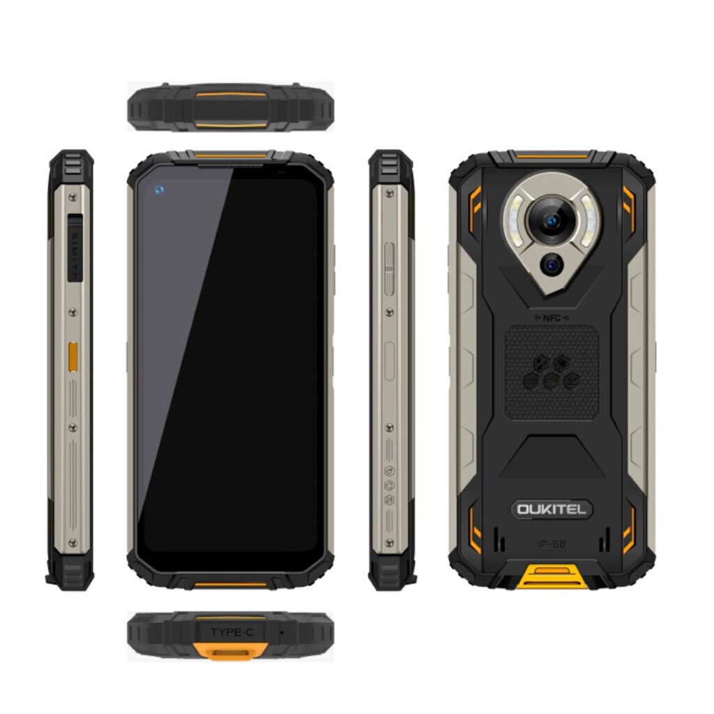 Oukitel WP16-OE/OL, 128GB, Dual SIM Black/Orange hind ja info | Telefonid | hansapost.ee