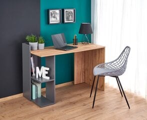 Письменный стол Halmar Fino, коричневый/серый цена и информация | Компьютерные, письменные столы | hansapost.ee