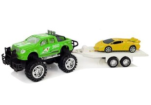 Maastur koos sportautoga, roheline цена и информация | Игрушки для мальчиков | hansapost.ee