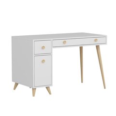 Письменный стол Kalune Design 382, светло-коричневый/белый цена и информация | Компьютерные, письменные столы | hansapost.ee