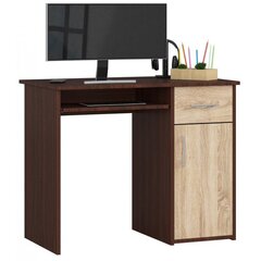 Письменный стол NORE Pin, темно-коричневый/цвета дуба цена и информация | Компьютерные, письменные столы | hansapost.ee