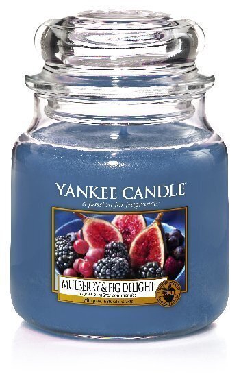 Lõhnaküünal Yankee Candle Mulberry & Fig Delight, 411 g цена и информация | Küünlad, küünlajalad | hansapost.ee