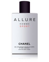Гель для душа для мужчин Chanel Allure Homme Sport, 200 мл цена и информация | Chanel Духи | hansapost.ee