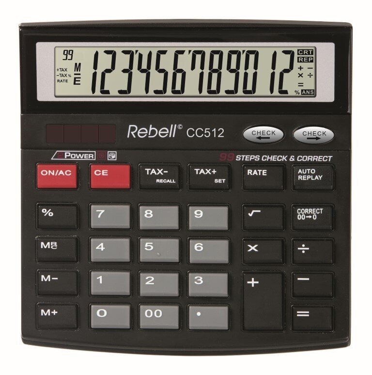 Lauakalkulaator Rebell CC512 hind ja info | Kirjatarvikud | hansapost.ee
