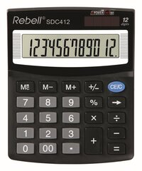 Väike lauakalkulaator Rebell SDC412 hind ja info | Kirjatarvikud | hansapost.ee