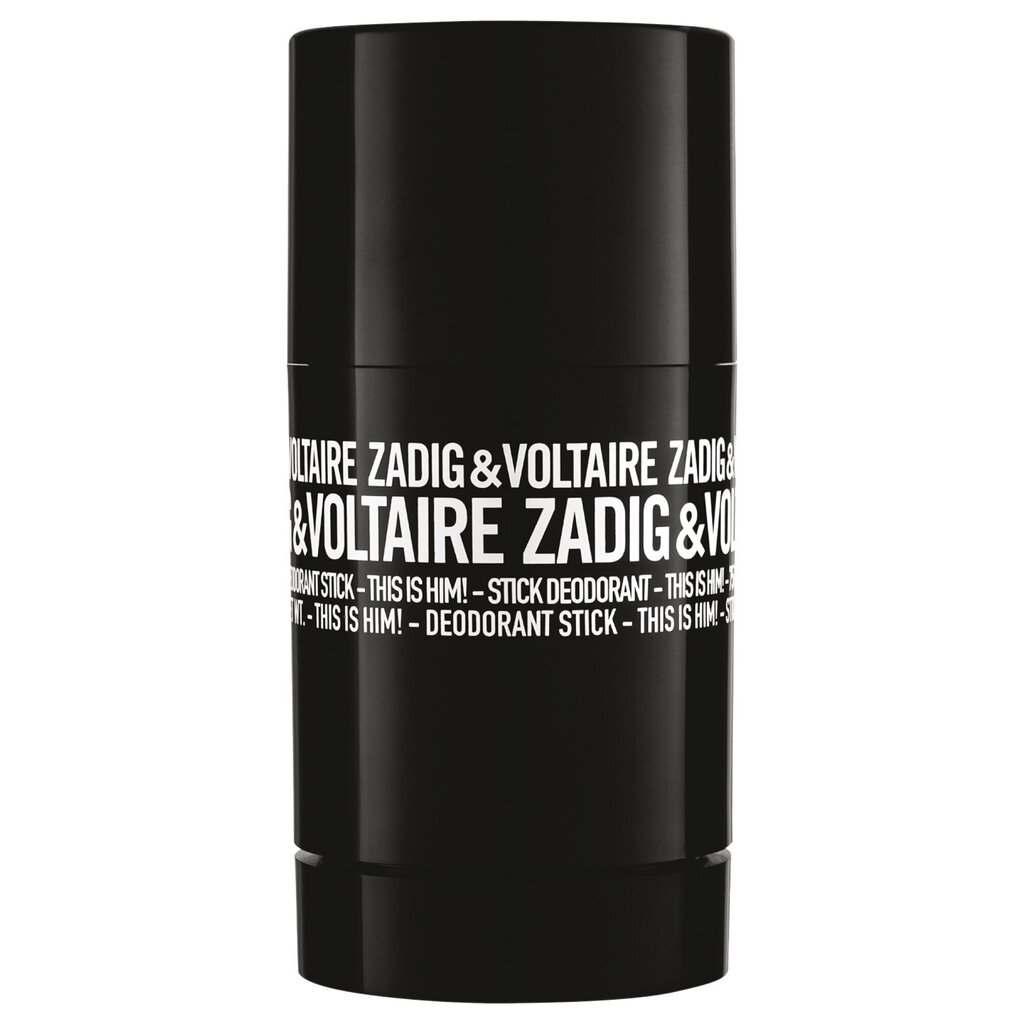 Parfümeeritud pulkdeodorant Zadig & Voltaire This is Him meestele 75 ml hind ja info | Dušigeelid ja deodorandid meestele | hansapost.ee