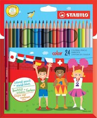 Stabilo цветные карандаши Fluo, 24 шт. цена и информация | Принадлежности для рисования, лепки | hansapost.ee
