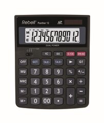 Калькулятор настольный Rebell PANTHER 12 цена и информация | Канцелярские товары | hansapost.ee