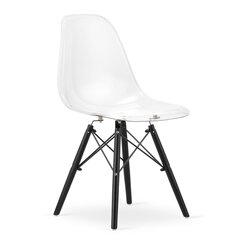 Набор из 4 стульев Osaka, белый/черный цена и информация | Стулья для кухни и столовой | hansapost.ee