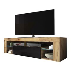 TV laud Hugo LED, pruun/must hind ja info | Televiisori alused | hansapost.ee