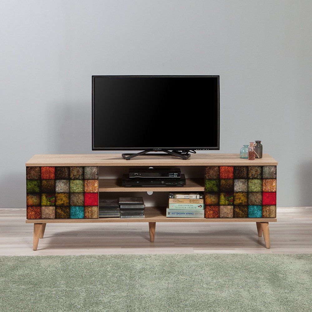 TV-laud Smartser 140 cm, tamm цена и информация | Televiisori alused | hansapost.ee