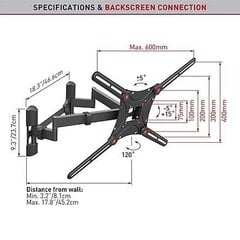 Barkan BM464 13-90” цена и информация | Кронштейны и крепления для телевизоров | hansapost.ee