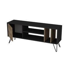 ТВ столик Kalune Design Mistico 140 см, коричневый/черный цена и информация | Тумбы под телевизор | hansapost.ee
