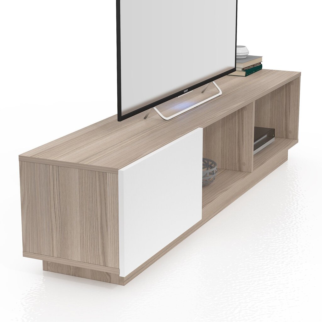 TV laud Kalune Design 598(II), 180 cm, valge/beež värv hind ja info | Televiisori alused | hansapost.ee