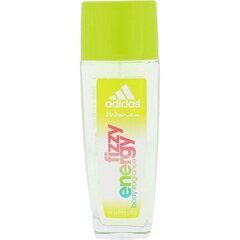 Spreideodorant Adidas Fizzy Energy naistele 75 ml hind ja info | Dušigeelid ja deodorandid naistele | hansapost.ee