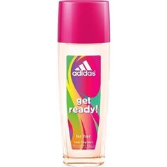 Spray-deodorant Adidas Get Ready! naistele, 75 ml hind ja info | Dušigeelid ja deodorandid naistele | hansapost.ee