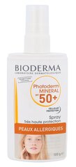 Päikesekaitsekreem tundlikule nahale Bioderma Photoderm Mineral Spray SPF50+ 100 g hind ja info | Bioderma Kehahooldustooted | hansapost.ee