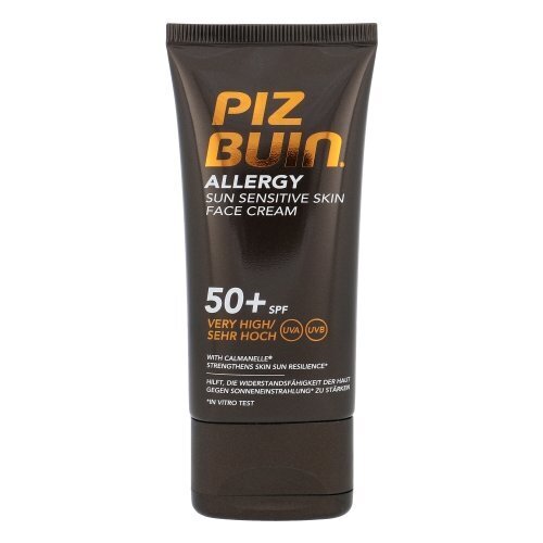 Piz Buin Allergy Sun Sensitive Skin Face Cream SPF50 naistele 50 ml цена и информация | Päikesekaitse ja päevitusjärgsed kreemid | hansapost.ee