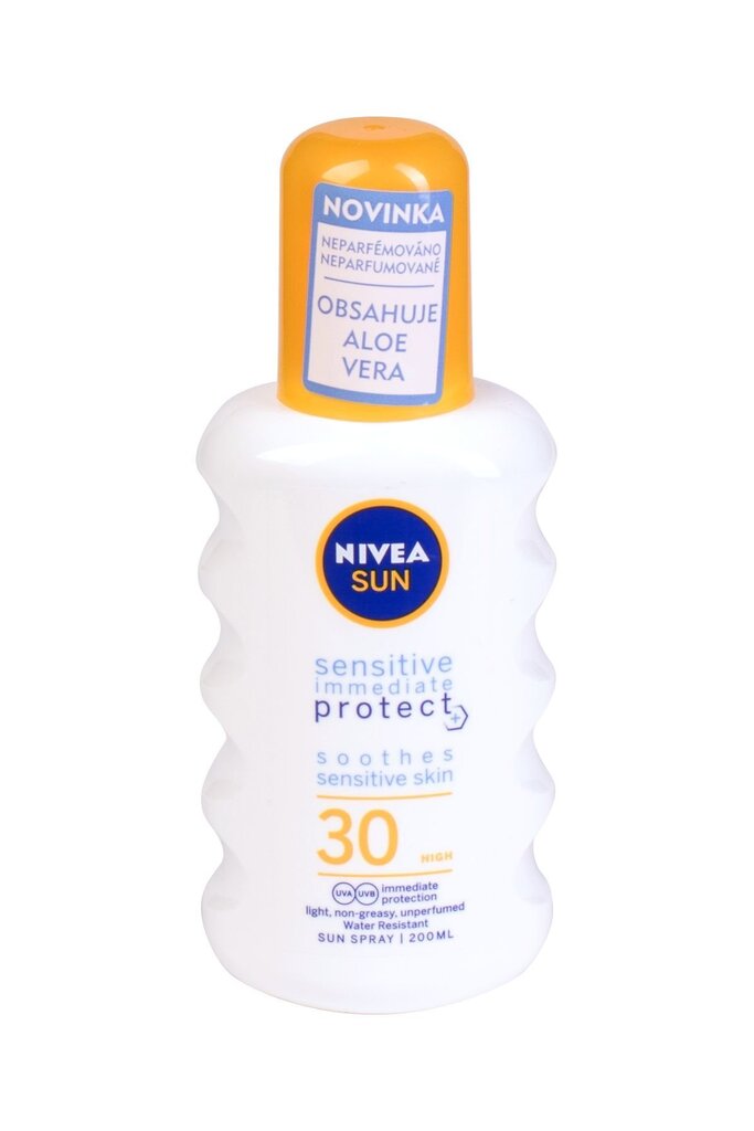 Päikesekaitsekreem Nivea Sun Sensitive Immediate SPF 30 200 ml hind ja info | Päikesekaitse ja päevitusjärgsed kreemid | hansapost.ee